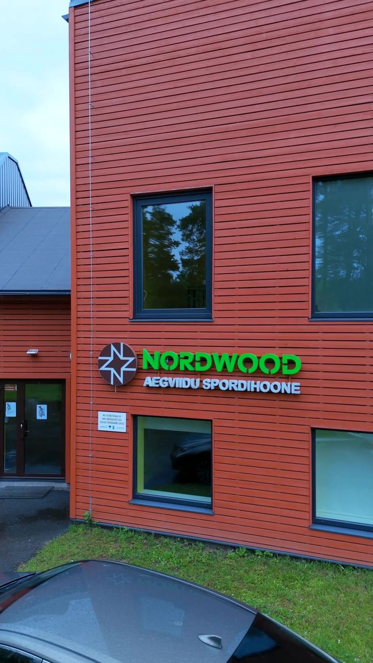 Nordwood Aegviidu spordihoone hoone välisvaade